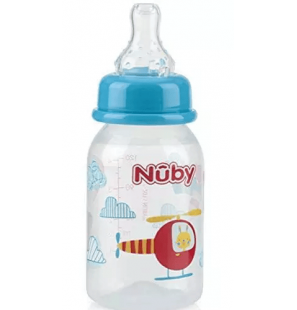 NUBY Biberon Classique Polycarbonate imprimé 120ml +0 mois