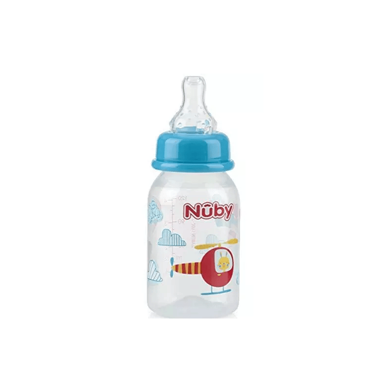 NUBY Biberon Classique Polycarbonate imprimé 120ml +0 mois