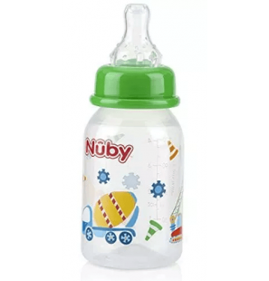 NUBY Biberon Classique Polycarbonate imprimé 120ml +0 mois