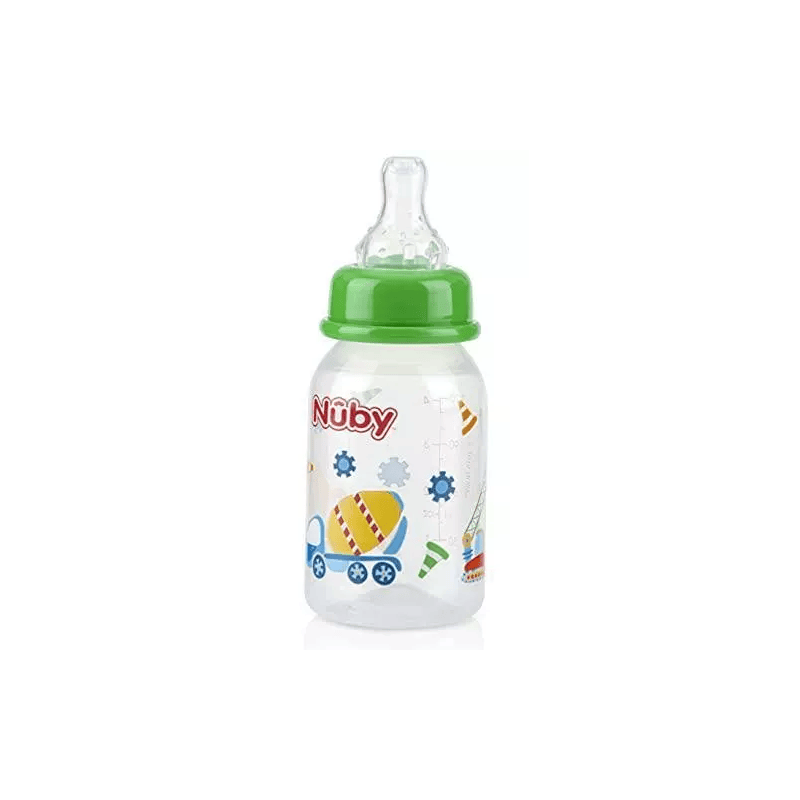 NUBY Biberon Classique Polycarbonate imprimé 120ml +0 mois