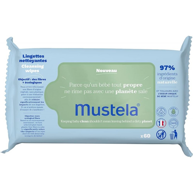 MUSTELA LINGETTES CHANGE NETTOYANTES