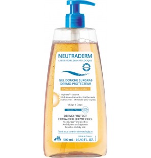 NEUTRADERM GEL DOUCHE SURGRAS DERMO PROTECTEUR POMPE 500ML