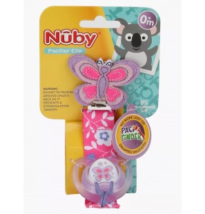 NUBY Sucette confort avec attache-sucette 0m+