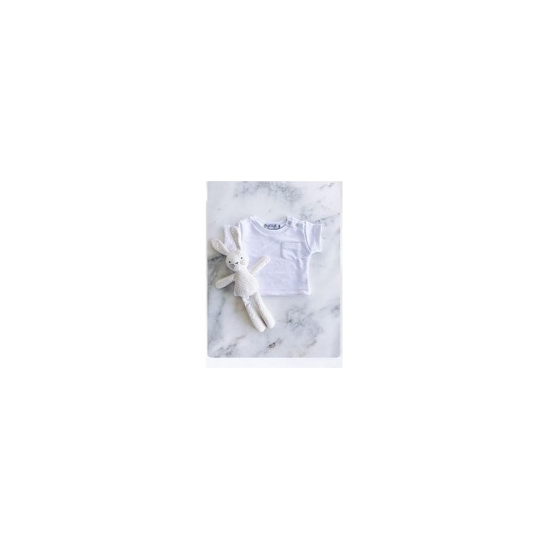 NOSS NOSS T-shirt en coton biologique pour enfants Blanc T3