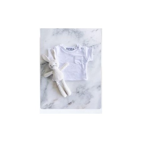 NOSS NOSS T-shirt en coton biologique pour enfants Blanc T3