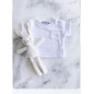 NOSS NOSS T-shirt en coton biologique pour enfants Blanc T6