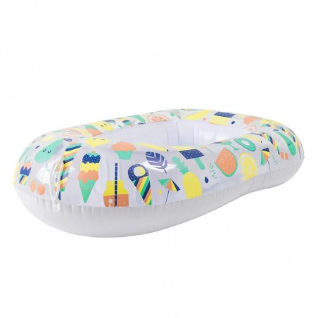 Eurekakids Piscine Bateau Gonflable - Hello Summer