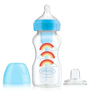 DR BROWN'S BIBERON OPTIONS+ ANTI COLIC COL LARGE SIPPY 270ML TETINE A BEC 6 MOIS+