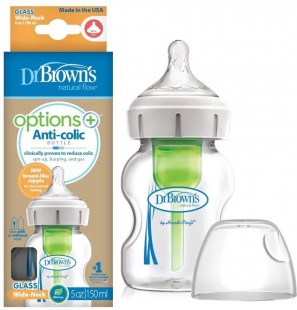 Dr Browns Biberon en verre 150ml Cole large