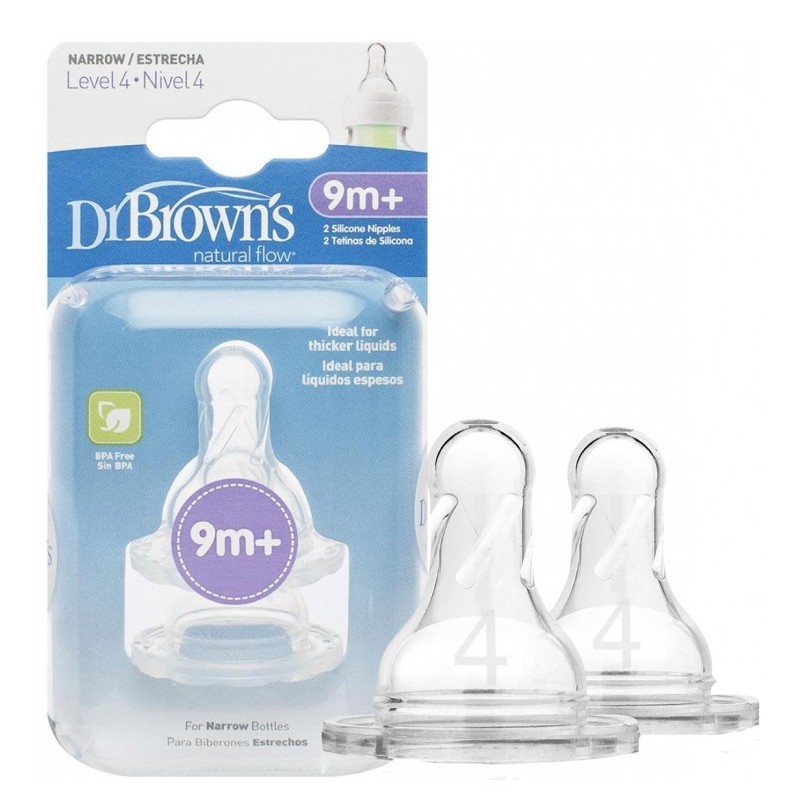 Dr Browns Lot de 2 tétines à col étroit standard