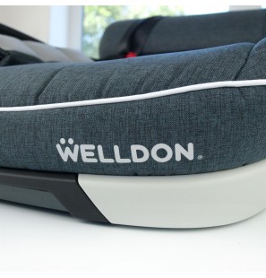 WELLDON BOOSTER ISOFIX AVEC DOSSIER EN GRIS CLAIR