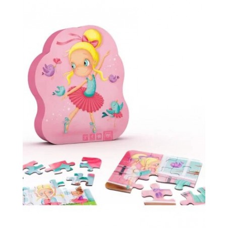 Eurekakids Puzzle Evolutif 4 En 1 - Danseuse