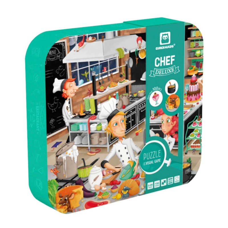 EUREKAKIDS Puzzle d'observation Chef Deluxe – 150 pièces