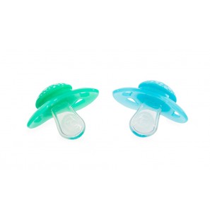 TWISTSHAKE Lot De 2 Sucettes Vert/Bleu 0-6M