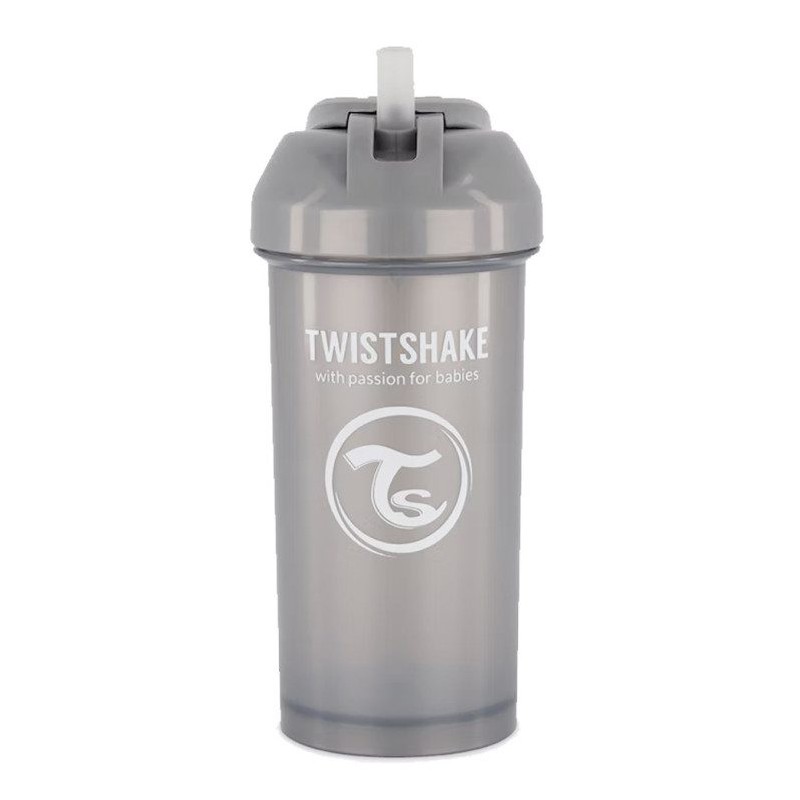 TWISTSHAKE STRAW CUP 360ML 6M+ PEARL GREY