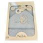 MON BABY Cap De Bain+Doudou Mord 100 X 100cm A Dormir BLEU