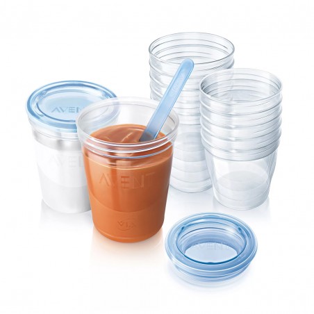 Avent Philips set pots de conservation pour lait maternel 180ml