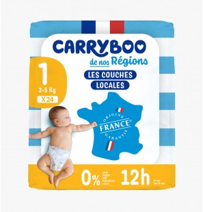 CARRYBOO Couches de nos régions T1 2-5KG | 24 u