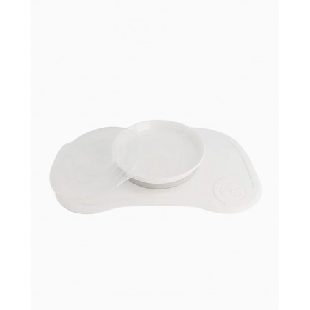 TWISTSHAKE Plateau Click-Mat & Assiette  - Blanc