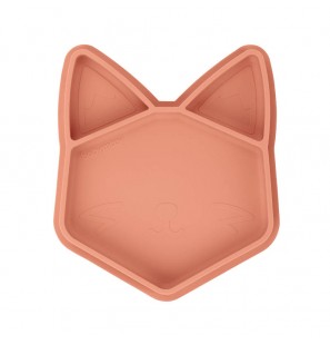 BABYMOOV Assiette Compartimentée ISY Plate Renard en silicone
