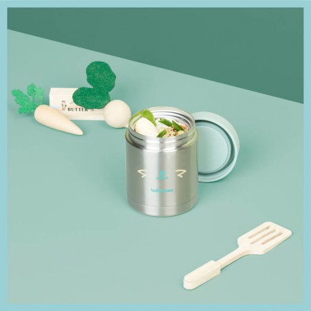 BABYMOOV Contenant Inox EAT'S ISY - Boîte Isotherme Chaud / Froid - 350 ml