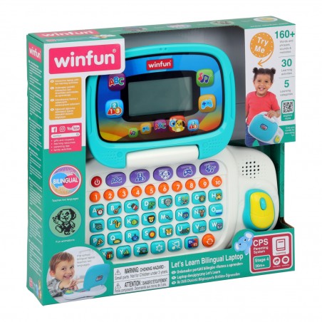 WINFUN Ordinateur portable jouet bilingue