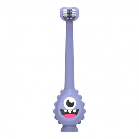 DR BROWNS brosse manuelle à motif monstre 1 unité, violette1-4