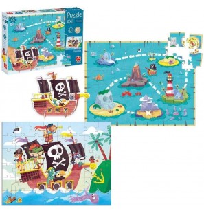 GOULA Puzzle XXL Découverte des Pirates