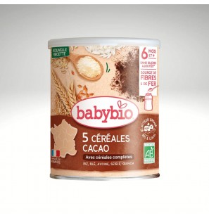 BABYBIO Céréales cacao quinoa 220g – dès 6 mois
