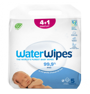 WATERWIPES Offre Lingettes Biodégradables Bébé | 240 u + 60u