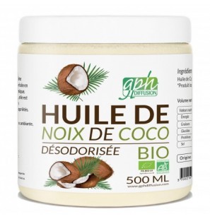 GPH DIFFUSION Huile De Noix De Coco Bio désodorisée 500 ml