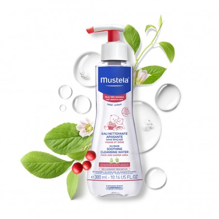 MUSTELA eau nettoyante apaisante peau très sensible 300 ml