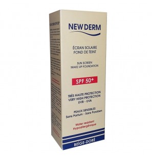 NEW DERM écran solaire teintée Beige Dorée spf 50+ (50ML)