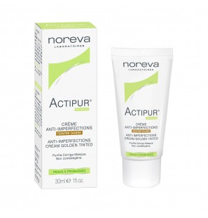 NOREVA ACTIPUR teintée dorée crème matifiante anti-imperfections 30 ml