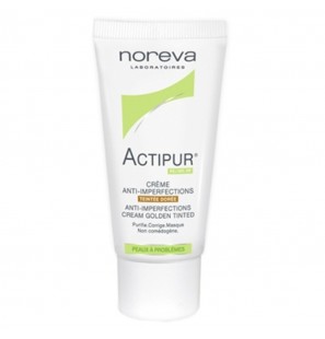 NOREVA EXFOLIAC soin anti-imperfections teintée dorée 30 ml