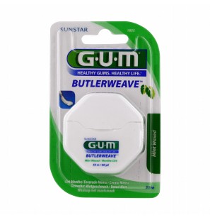 GUM BUTLERWEAVE fil dentaire mentholé ciré REF 1855